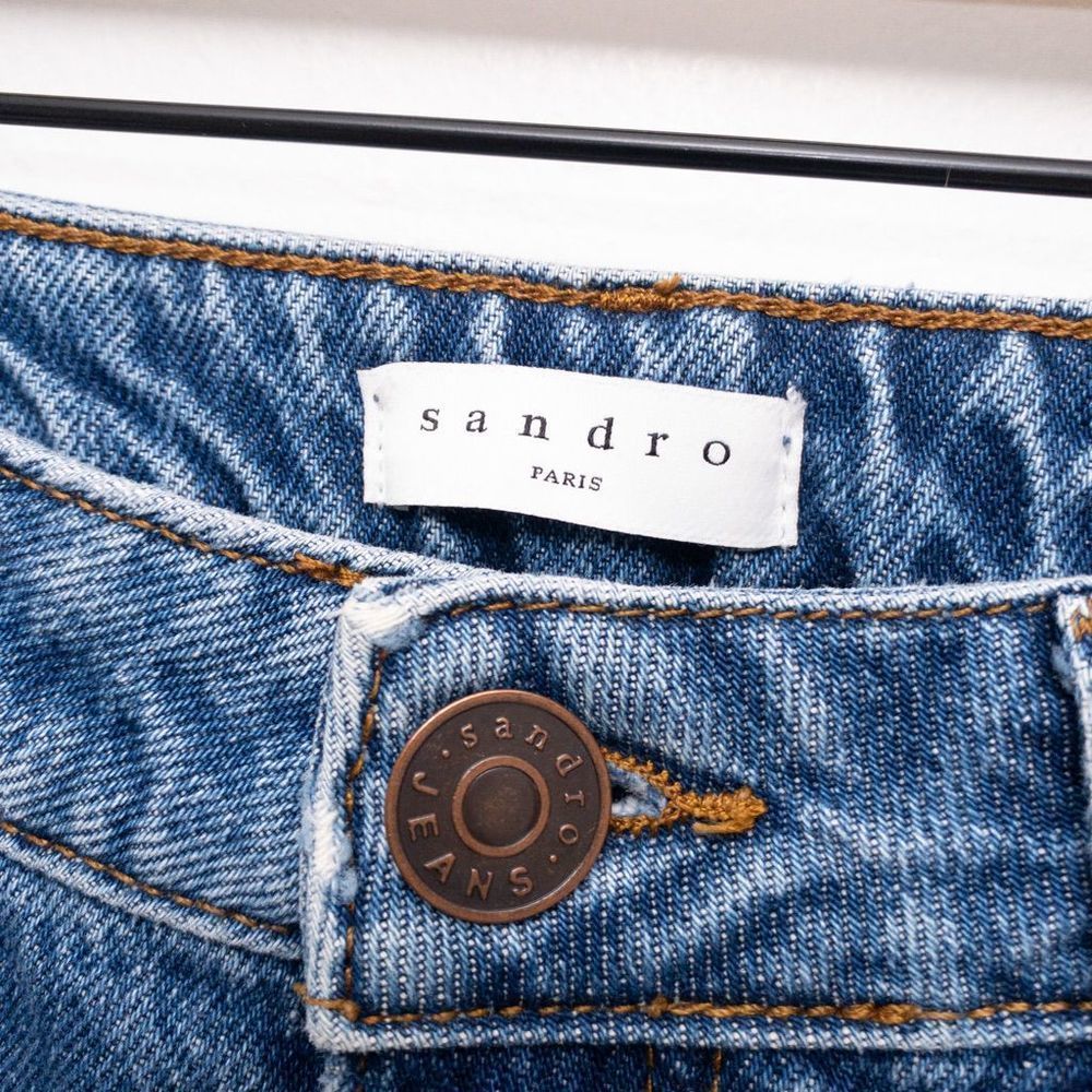 SANDRO Straight High Rise Jeans - Picture 3 of 9